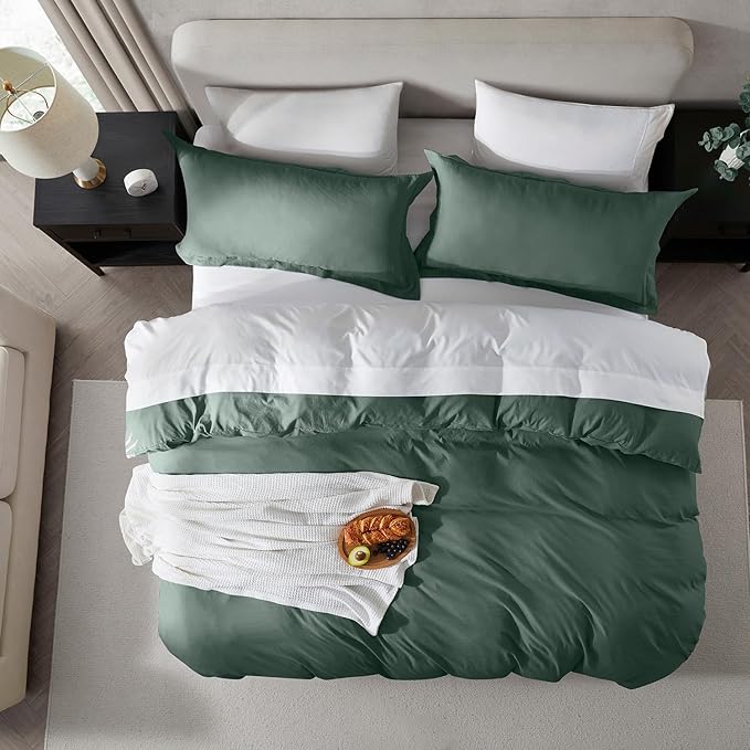 Nestl Forest Green California King Duvet Cover Sets - Image 5