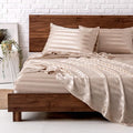 MR&HM Satin Bed Sheets, Full Size Sheets Set by MRHM