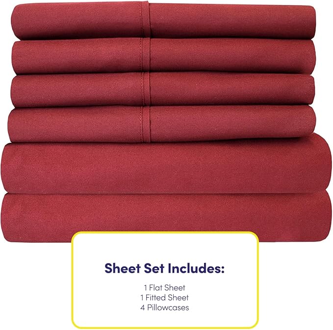 Sweet Home Collection 6 Piece 1500 Supreme Collection Brushed Microfiber Deep - Image 4
