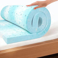 EGO Topper 3 Inch Twin XL Memory Foam Mattress Topper, Cooling Gel Foam by MLILY
