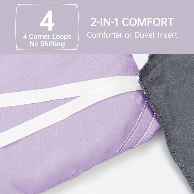 MUXHOMO King Size Comforter Set, All Season Ultra Soft Down Alternative Bedding - Image 6