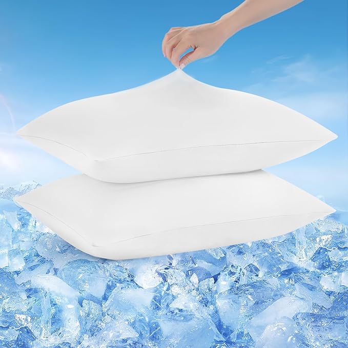 Avolare Cooling Pillow Cases Queen Size Set of 2, Arc-Chill 3.0 Cool Pillowcases by Avolare