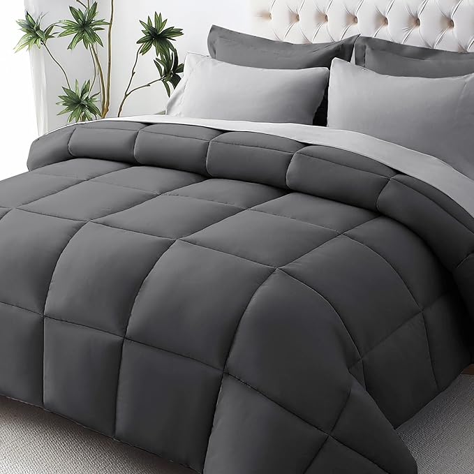 JOLLYVOGUE California King Comforter Set, Ultra-Soft Bed in a Bag Cal King Size by JOLLYVOGUE