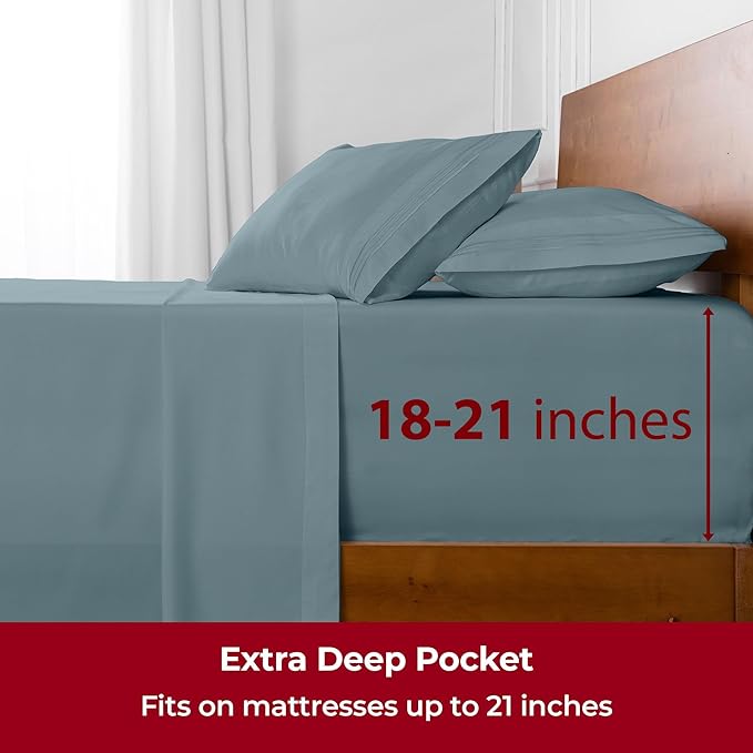 Mellanni Extra Deep King Sheets - Image 6