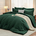 MUXHOMO 7 Pieces Full Comforter Set, Soft Bed in a Bag Full Size, All Season by MUXHOMO