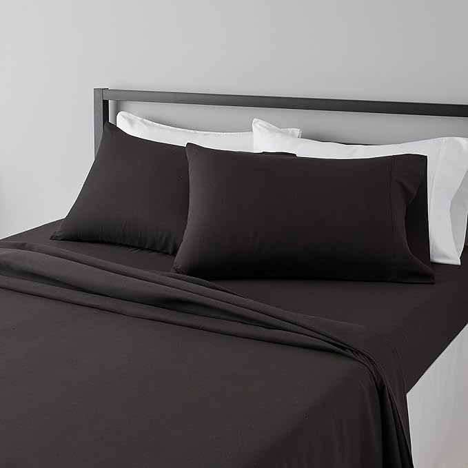Amazon Basics Lightweight Super Soft, Breathable Wrinkle-Free Microfiber 4 by AmazonBasics