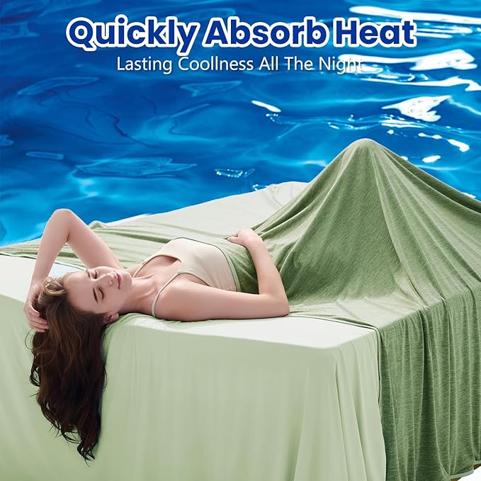 Topcee Cooling Blanket for Night Sweats Absorbs Heat to Keep Adults, Children - Image 2