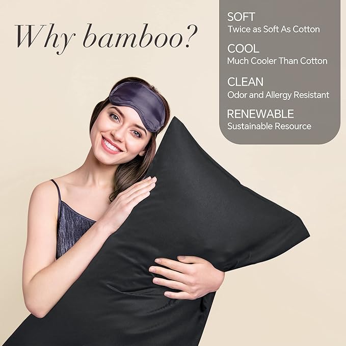 BEDELITE Body Pillow Cover, Rayon Made from Bamboo, Cooling Body Pillow - Image 2
