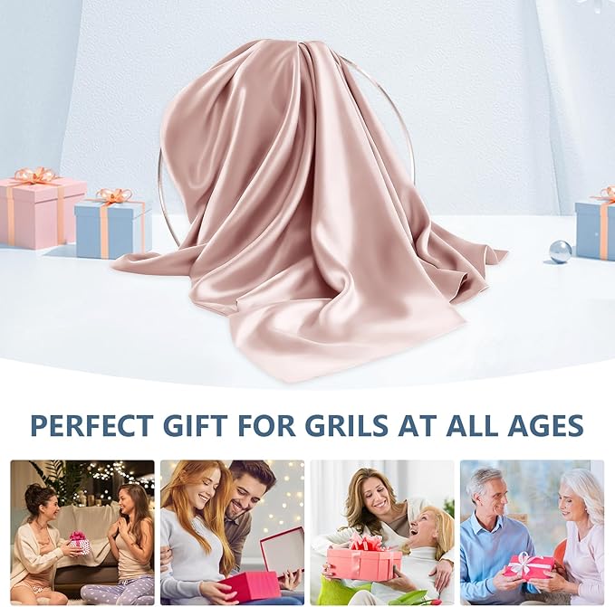 Silk Pillow Cases 2 Pack Standard Size Mulberry Silk Pillowcase Set of 2 - Image 7
