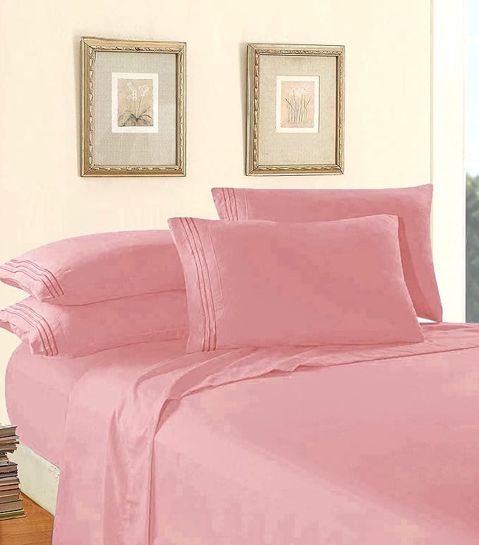 Elegant Comfort Luxury 1500 Premium Hotel Quality Microfiber 4-Piece Sheet Set - Image 3
