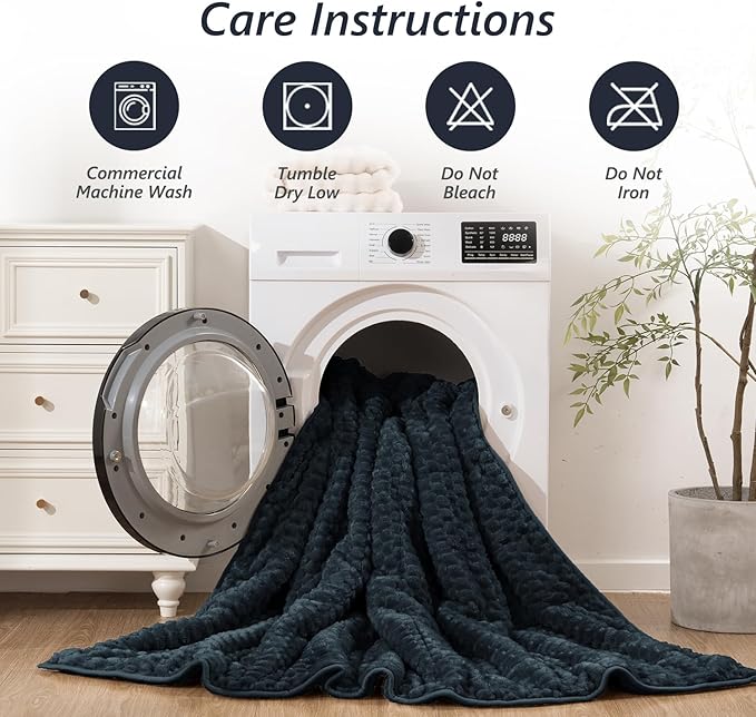 Mr. Sandman Weighted Blankets for Adults Queen Size 15lbs, Warm Sherpa Fleece - Image 5