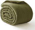 100% Cotton Muslin Blanket 50" x 60", Breathable and Lightweight Cotton Throw by Kozyhvn