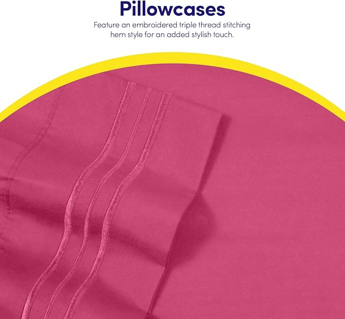 Twin Size Sheet Set with Built-in Sheet Straps - Image 6