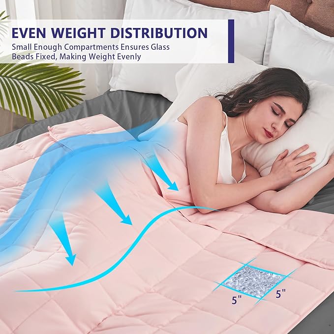 yescool Weighted Blanket for Adults Cooling Heavy Blanket for Sleeping Perfect - Image 7