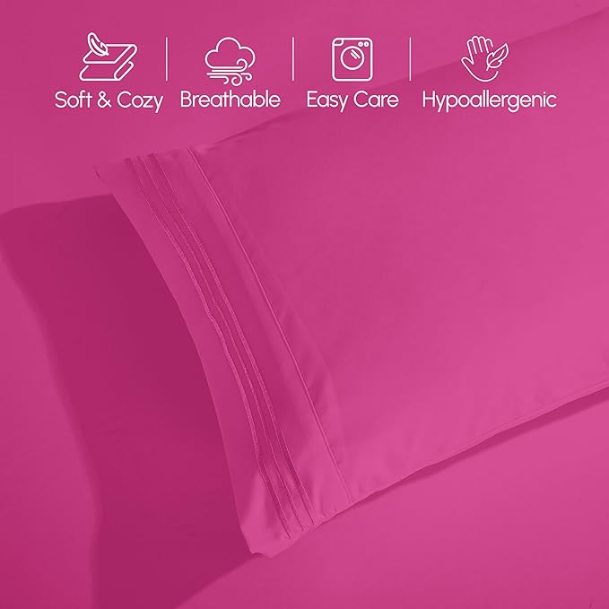 Elegant Comfort Luxurious 1500 Premium Hotel Quality Microfiber 4-Piece Sheet - Image 8