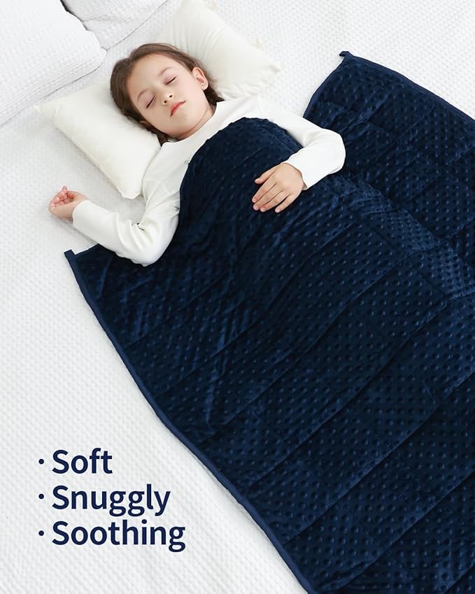 Mr. Sandman Weighted Blanket 5LBS 36 x 48 Inches, Minky Dots Heavy Blanket - Image 7