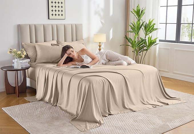 Pure Bamboo California King Sheets, Genuine 100% Organic Viscose Derived from - Image 2