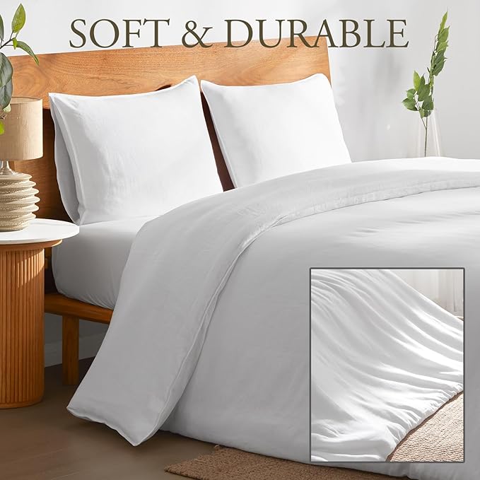 DAPU 100% Linen Duvet Cover Set - Image 3