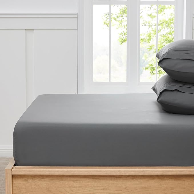 Twin XL Fitted Sheet Only with Full Elastic & Built in Corner Sheet Straps to - Image 3