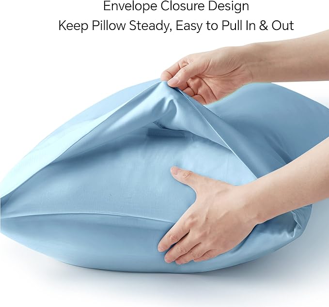 BEDELITE King Size Pillow Cases Set of 2, Rayon Derived from Bamboo, Cooling - Image 6