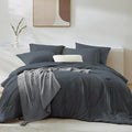 WRENSONGE King Size Comforter Set- 7 Pieces Blue Grey Bed in a Bag King by WRENSONGE