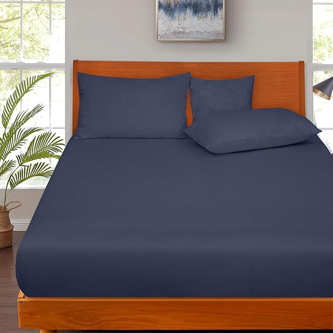 ROYALE LINENS 300 Thread Count 100% Long Staple Combed Cotton Fitted Sheet Twin - Image 5