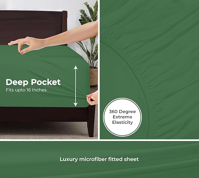 Royale Linens Fitted Sheet Twin - Image 3
