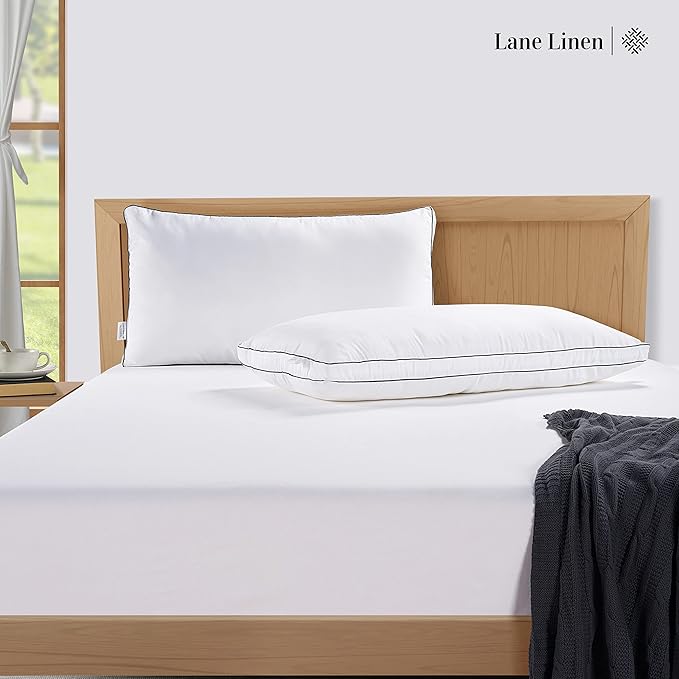 LANE LINEN Bed Pillows Queen Size Set of 2 - Image 2