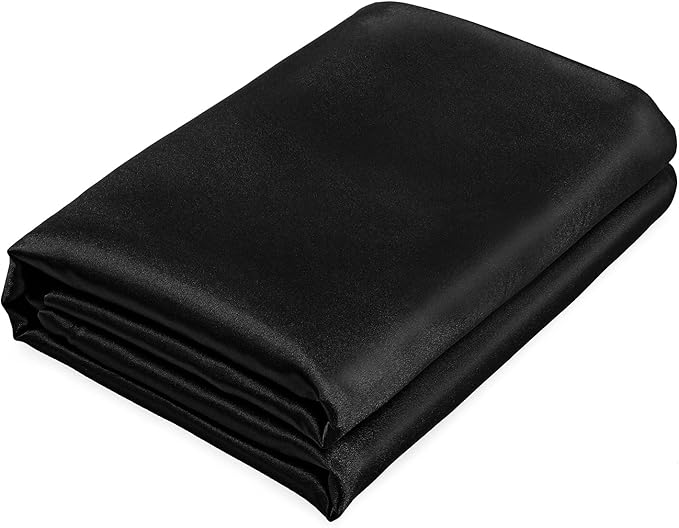 Homiest Black Satin Flat Sheet by Homiest
