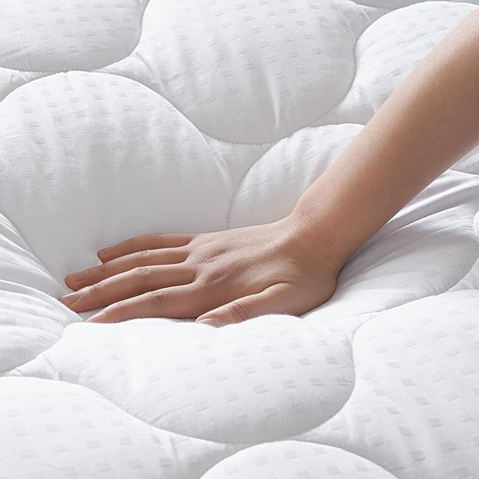 LEISURE TOWN Cotton California King Mattress Pad Fitted Quilted Mattress Cover - Image 4