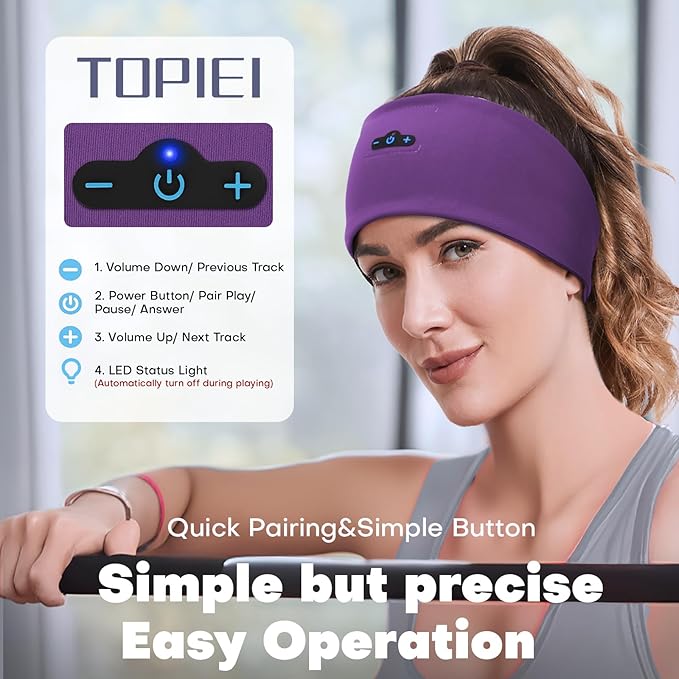 Sleep Headphones Bluetooth Headband - Image 5