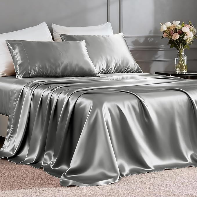 FreshCulture Satin Sheets Full Size by FreshCulture