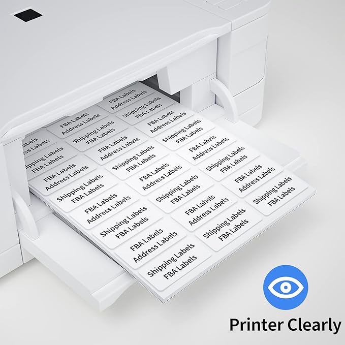 1" x2-5/8 Shipping Address Labels, Blank Mailing Labels, 30-UP White Self-Adhesive Name Tag Stickers for Inkjet and Laser Printer [100 Sheet 3000 Labels]-DeskoryOffice