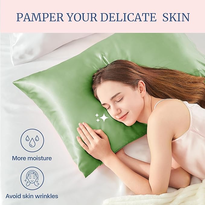 BEDELITE Satin Pillowcase for Hair and Skin, Super Soft Similar to Silk Pillow - Image 3