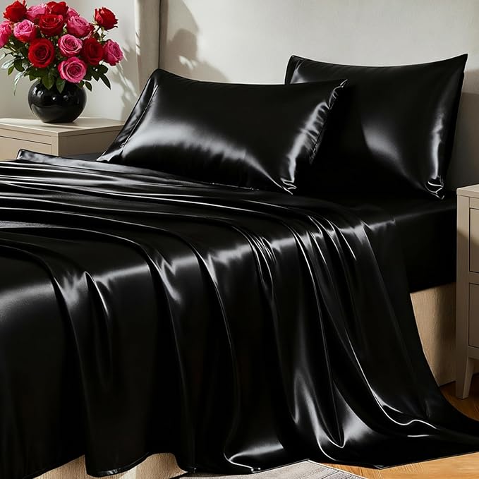 CozyLux Satin Sheets Cal King Sheet Set by CozyLux