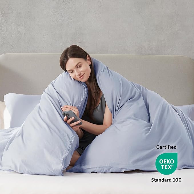 Nestl Ice Blue Duvet Cover Full Size - Image 3
