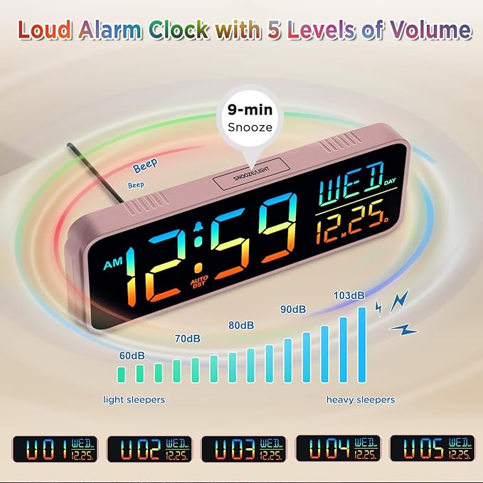 Peakeep Kids Digital Alarm Clock - Image 6
