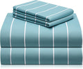 LuxClub 4 PC Cal King Size Sheet Set, Breathable Luxury Bed Sheets, Deep by LuxClub