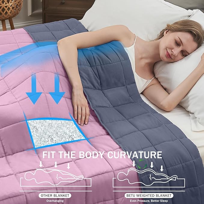 Weighted Blanket for Adults 20lbs, King Size Cooling Heavy Throw Blanket for - Image 2