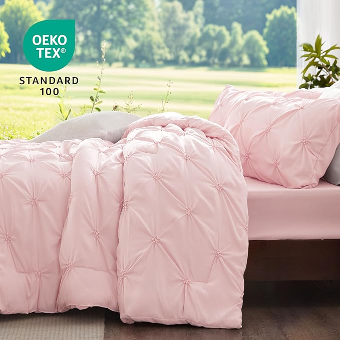 BEDELITE Baby Pink King Size Comforter Set - Image 3