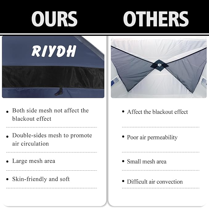 Bed Tent Bed Canopy Breathable 100% for Adult and Kids- Original Design Light Reduction 93% Sleeping Dream Tents Indoor Portable Big Space with String Light 3 Doors Twin Full Queen King Size