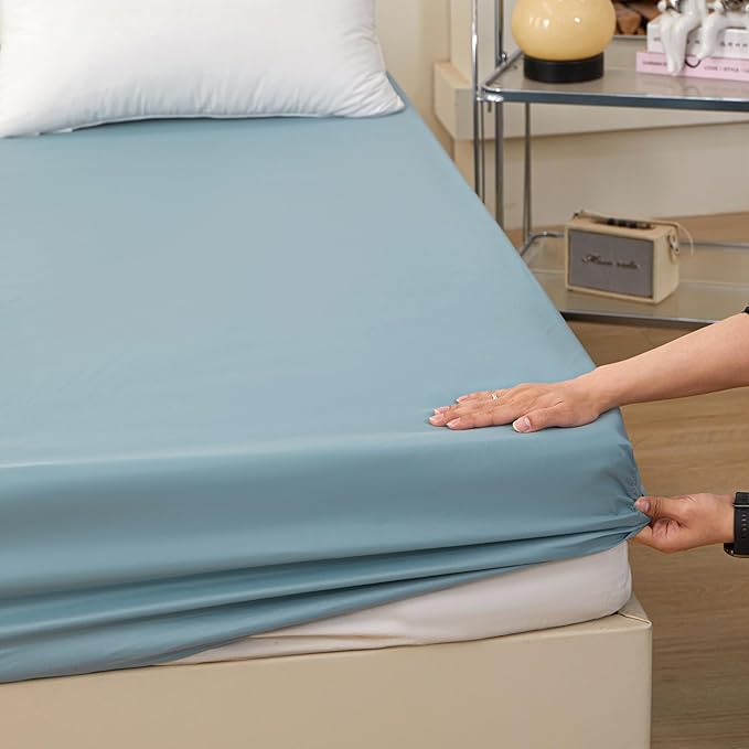 Bedding Queen Size Fitted Sheet Only- Bottom Matress Fitted Sheet-Fits 15inches - Image 5