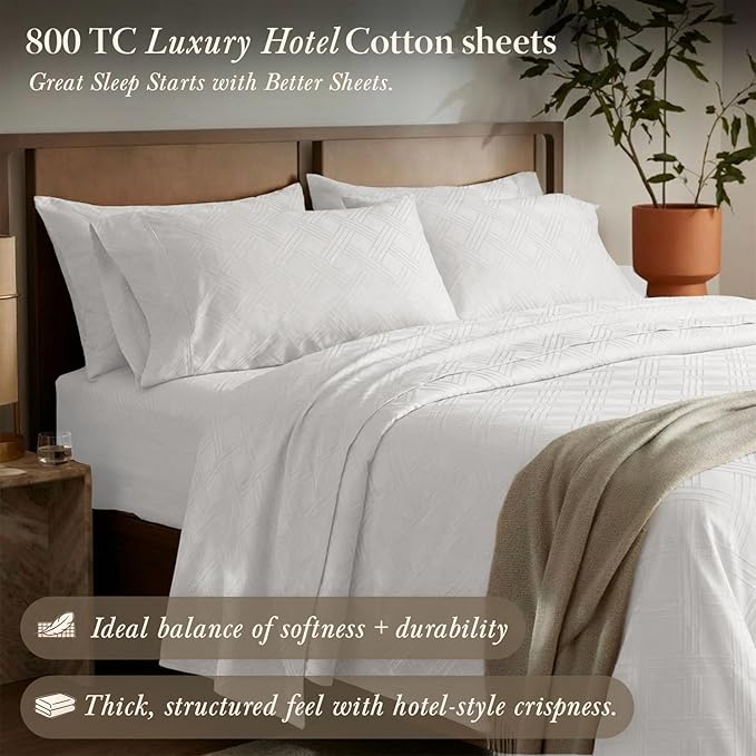 Threadmill Luxury 100% Cotton Queen Bed-Sheets - Image 2