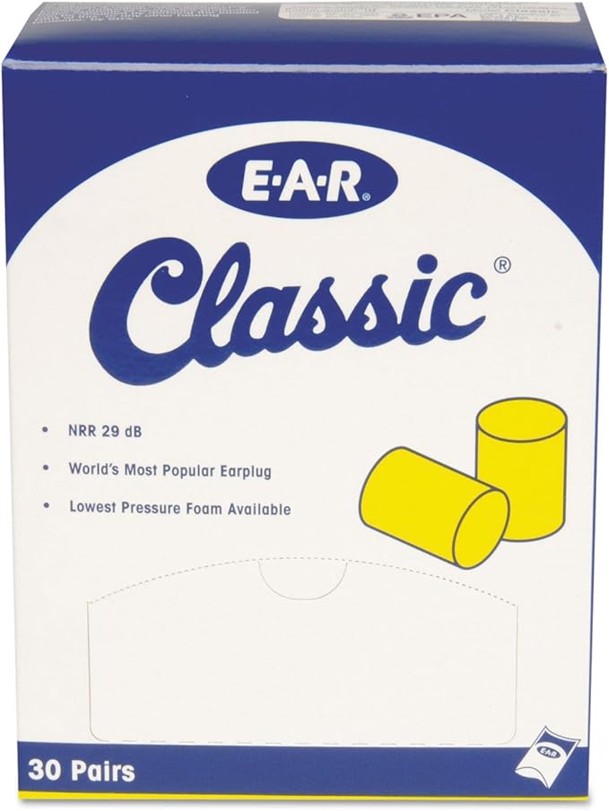 3M Ear Plugs, 30 Pairs/Box, E-A-R Classic 310-1060, Disposable, NRR 29 - Image 3