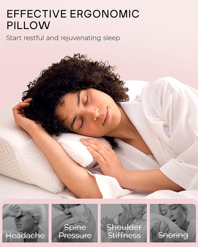 Elviros Cervical Memory Foam Pillows - Image 7