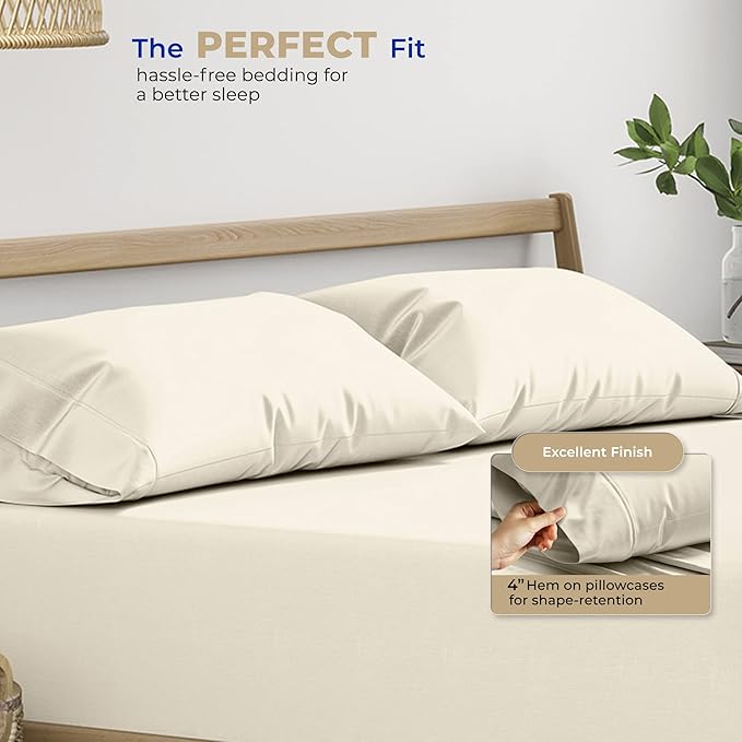 Thread Spread 100% Cotton Pillow Cases Queen Size Set of 2 - Image 4