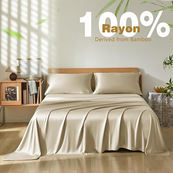 Homiest Cooling Pillow Cases King Size Set of 2, 100% Rayon Derived from Bamboo - Image 3
