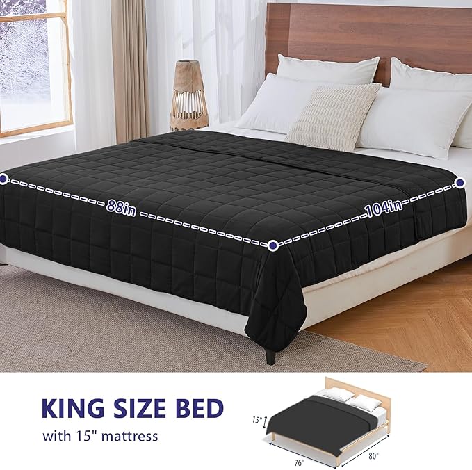 yescool Weighted Blanket for Adults Cooling Heavy Blanket for Sleeping Perfect - Image 2