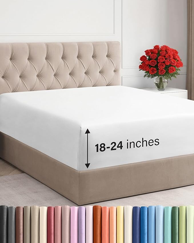 Extra Deep Queen Fitted Sheet by CGKUnlimited
