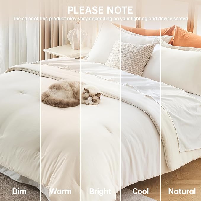MUXHOMO Twin/Twin XL Comforter Set, All Season Ultra Soft Down Alternative - Image 9